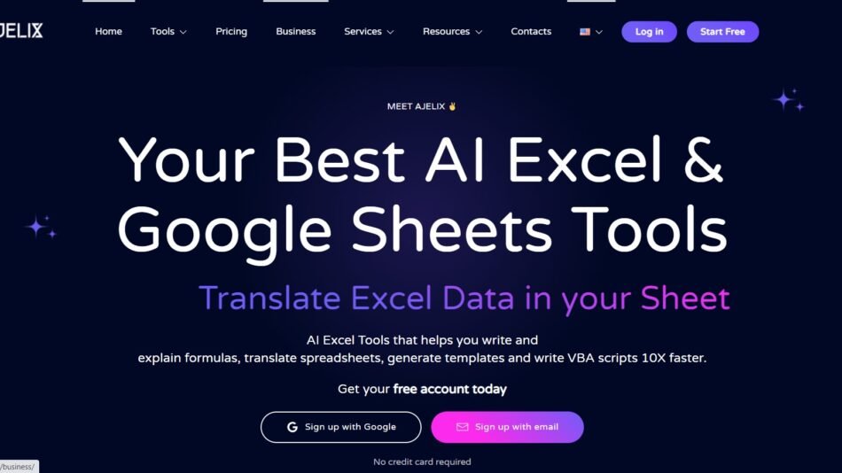 Ajelix is an AI excel tool that helps you write and explain formulas