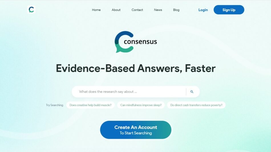 Consensus is an AI search engine that leverages AI to distill findings directly from scientific research