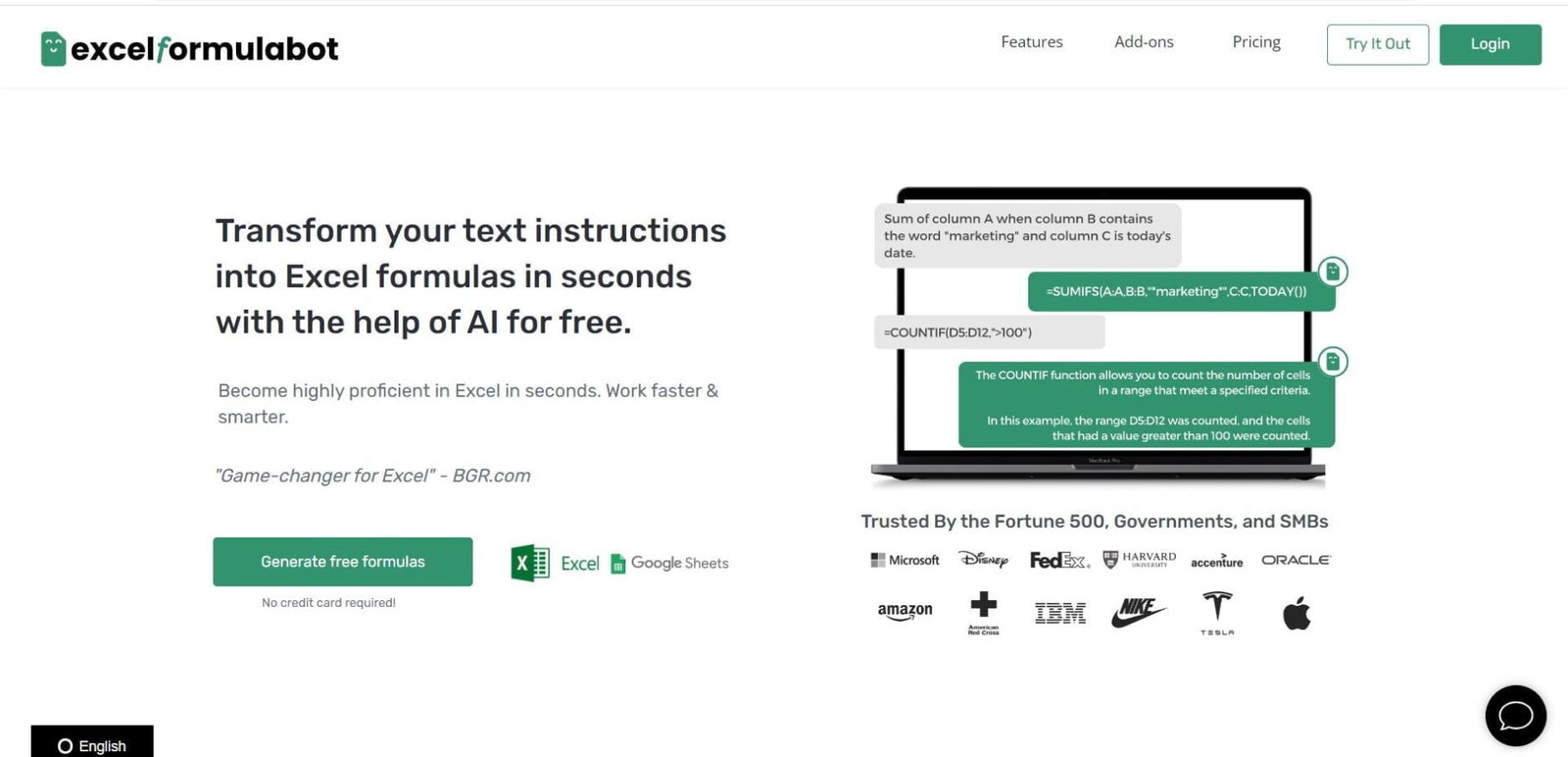 Excel Formula Bot is an AI-powered tool designed to solve all your spreadsheet problems. Effortlessly translate text instructions into Excel