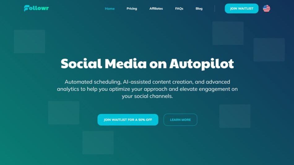 Followr is an AI-driven social media management platform for optimized scheduling