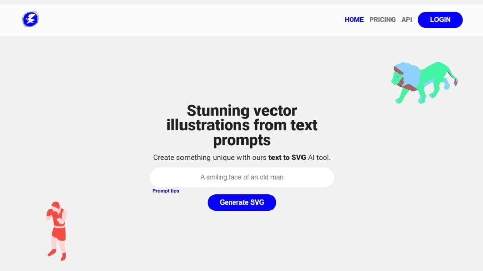 Illustroke is a text-to-SVG AI tool that generates high-quality vector illustrations based on user input. 