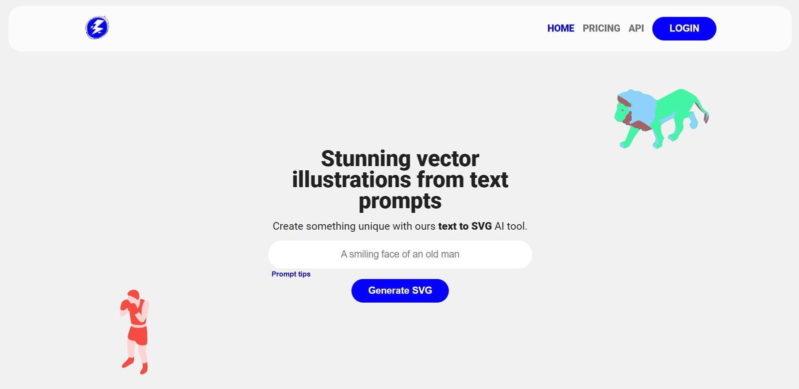 Illustroke is a text-to-SVG AI tool that generates high-quality vector illustrations based on user input. 