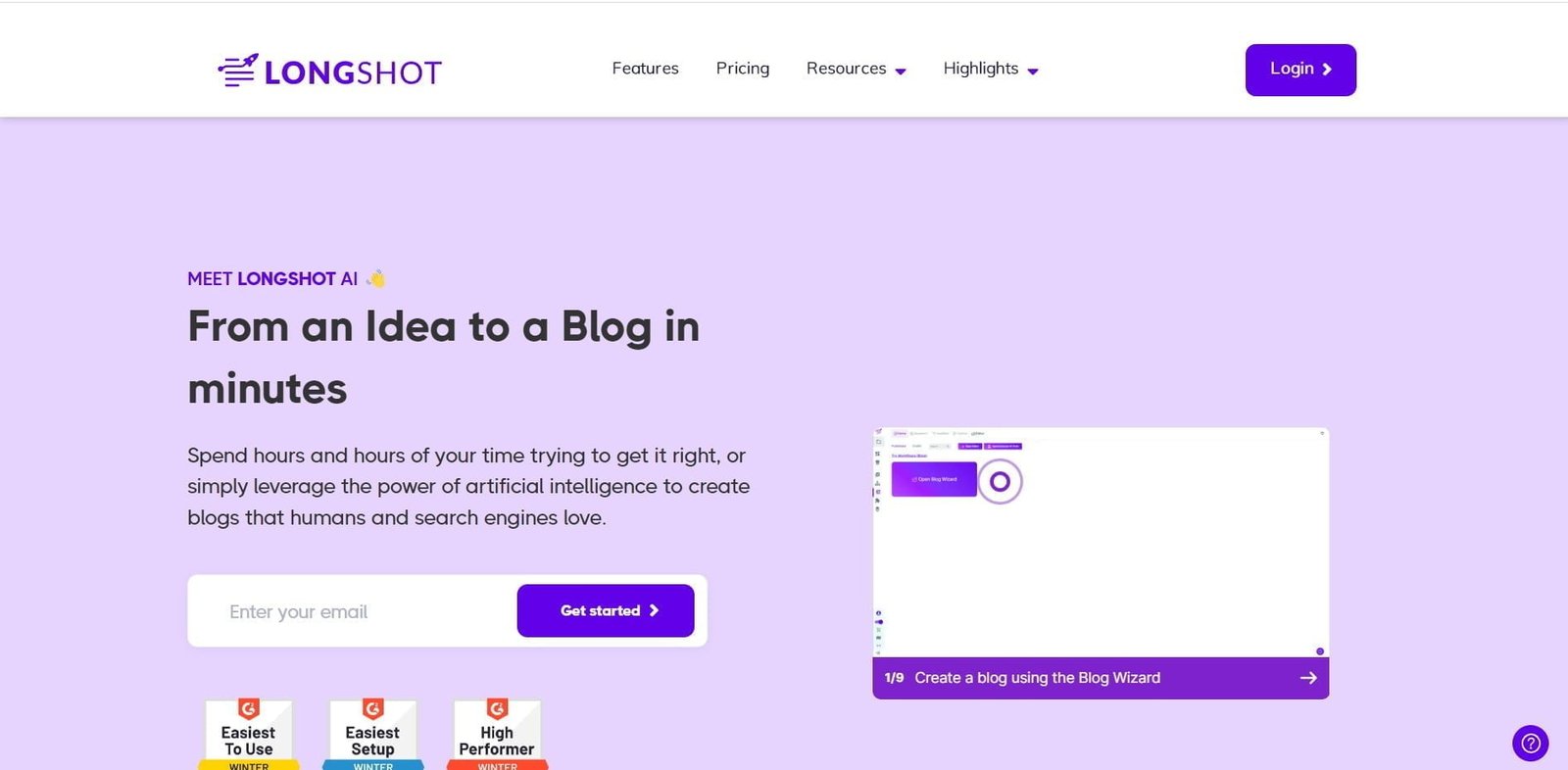 Long Shot AI is an AI writing assistant and SEO tool designed to help users research