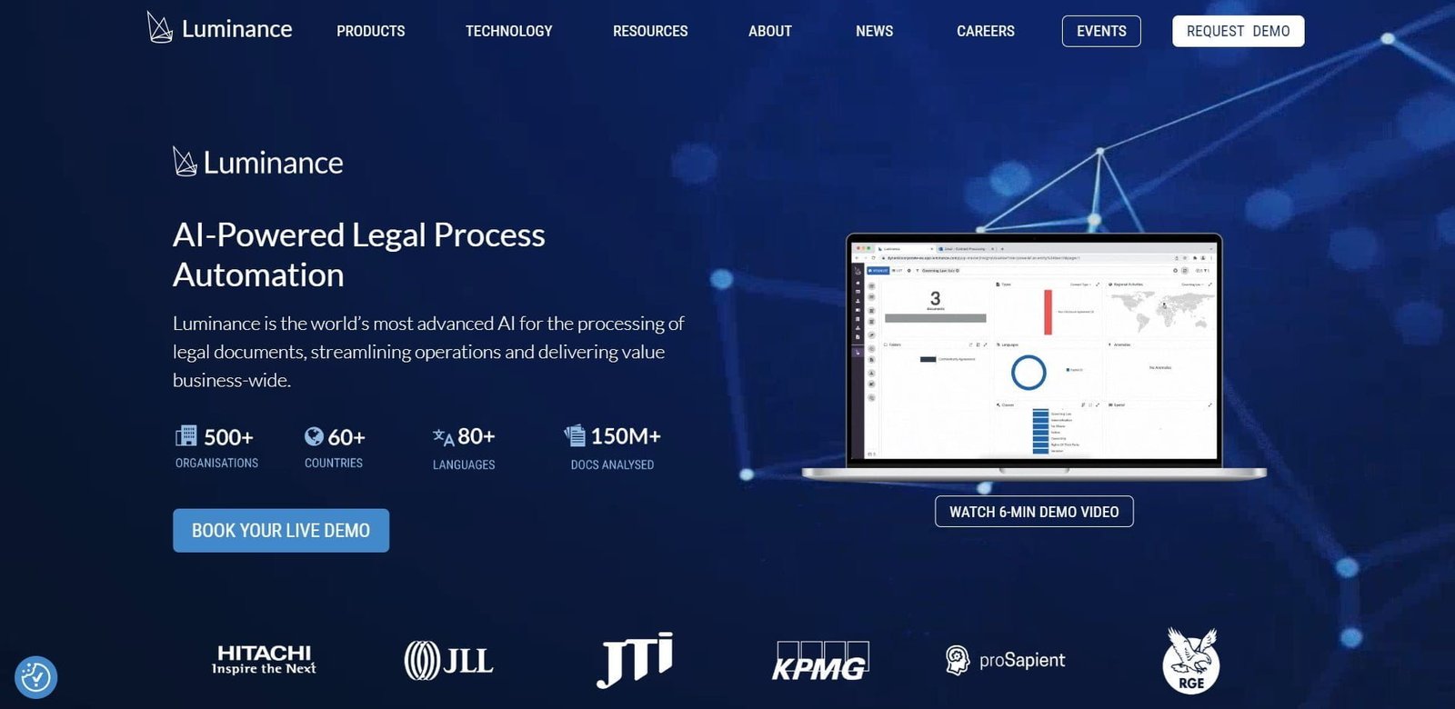 Luminance is an AI law and legal process automation platform designed to streamline legal operations and deliver value across various business sectors. 