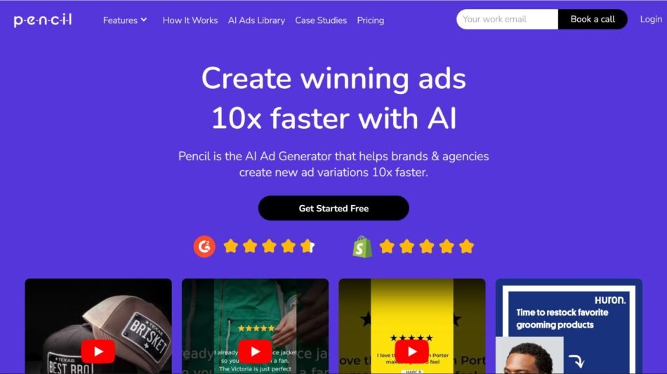 Pencil is an AI design video tool that automates the process of ad creation and craft compelling ad variations