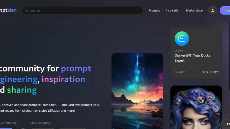 PromptDen is a platform for sharing