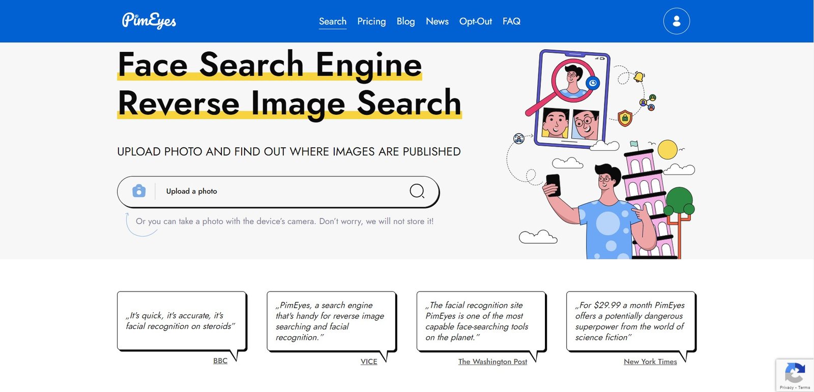 PimEyes is an online face search engine that utilizes advanced facial recognition technology to perform reverse image searches