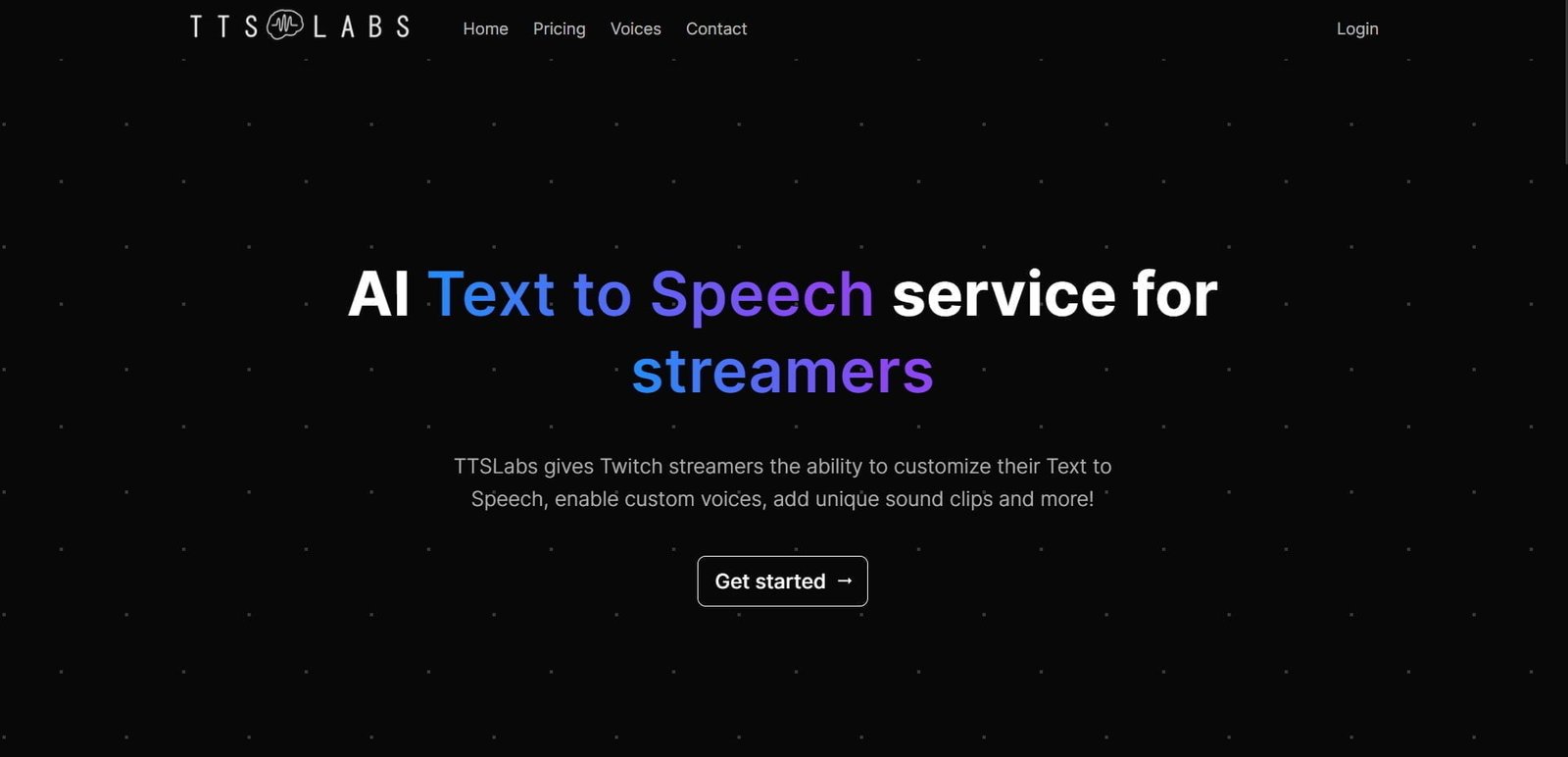 TTSLabs is an AI text-to-speech (TTS) service specifically for Twitch streamers. It enables content creators to customize their TTS experiences