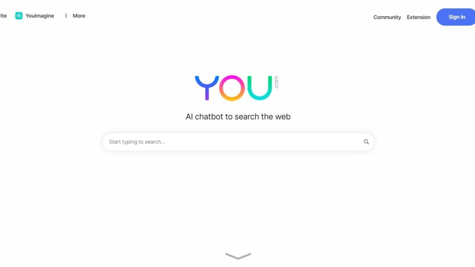 YOU is an AI search engine for a customized search experience while keeping their data 100% private